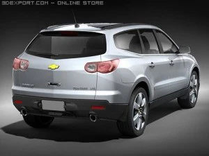 Chevrolet Traverse 2008 midpoly 3D Model