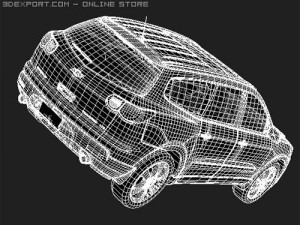 Chevrolet Traverse 2008 midpoly 3D 模型
