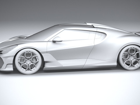 Bugatti Brouillard 2025 3D Model