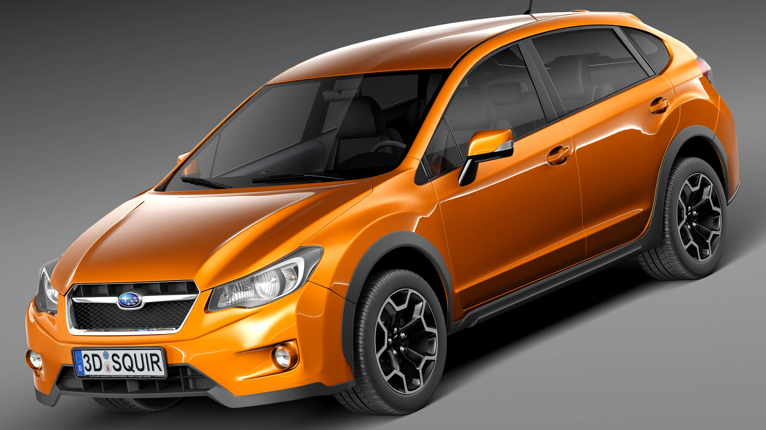 Subaru Impreza XV Crosstrek 2013 3D Model .c4d .max .obj .3ds .fbx .stl .blend 