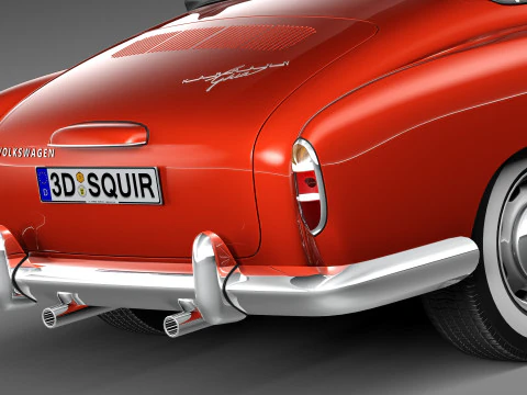 Volkswagen Karmann Ghia Cabrio 1955-1974 3D Model