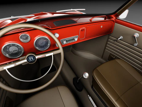 Volkswagen Karmann Ghia Cabrio 1955-1974 3D Model