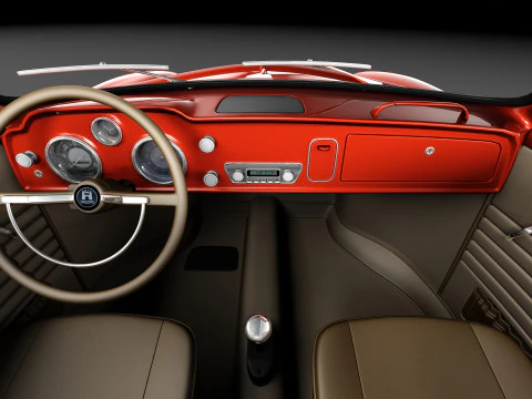 Volkswagen Karmann Ghia Cabrio 1955-1974 3D Model
