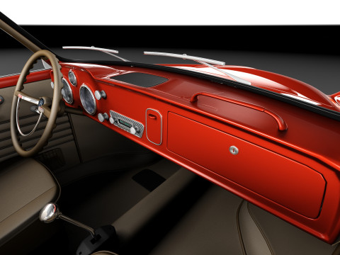 Volkswagen Karmann Ghia Cabrio 1955-1974 3D Модель