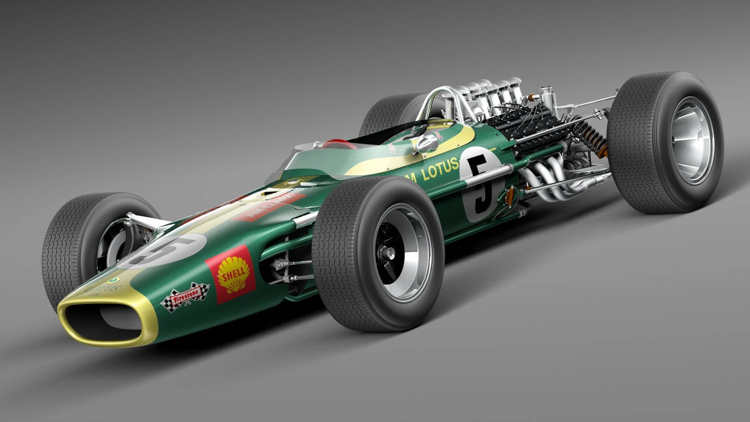 Lotus 49 1967-1970 3D Model .c4d .max .obj .3ds .fbx .stl .blend 