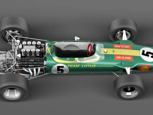 Lotus 49 1967-1970 3D Model