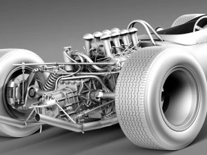 Lotus 49 1967-1970 3D Model