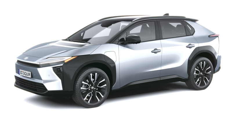Toyota BZ4X 2026 3D Modell .c4d .max .obj .3ds .fbx .stl .blend 