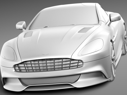 Aston Martin 2013 AM 310 Vanquish 3D Модель