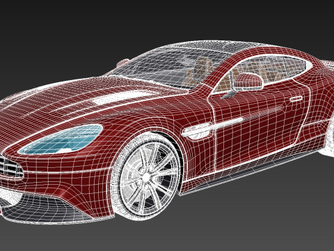 Aston Martin 2013 AM 310 Vanquish 3D Модель