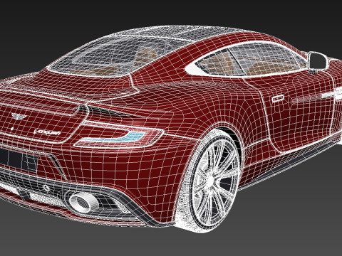 Aston Martin 2013 AM 310 Vanquish 3D Модель