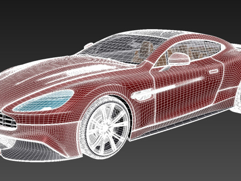 Aston Martin 2013 AM 310 Vanquish 3D Модель
