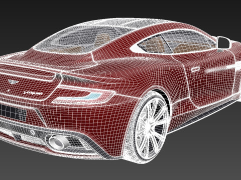 Aston Martin 2013 AM 310 Vanquish 3D Модель
