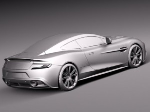 Aston Martin 2013 AM 310 Vanquish 3D Модель