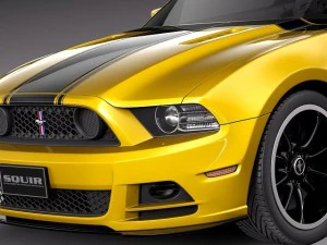 Mustang Chefe 302 2013 Modelo 3D