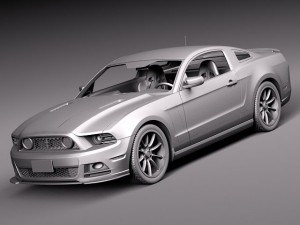 Mustang Boss 302 2013 Modelo 3D