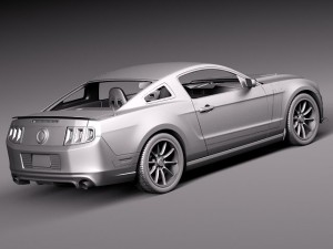 Mustang Boss 302 2013 Modelo 3D