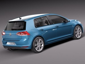 Volkswagen Golf VII 5-door 2013 Modelo 3D