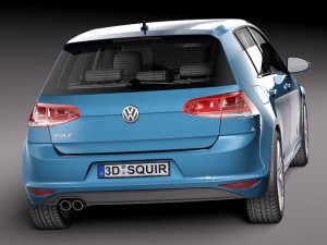 Volkswagen Golf VII 5-door 2013 Modelo 3D