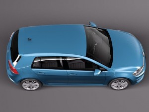 Volkswagen Golf VII 5-door 2013 Modelo 3D