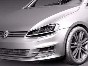 Volkswagen Golf VII 5-door 2013 Modelo 3D