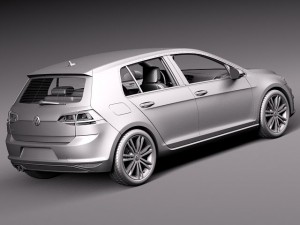 Volkswagen Golf VII 5-door 2013 Modelo 3D