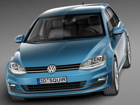 Volkswagen Golf VII 5-door 2013 3D Model