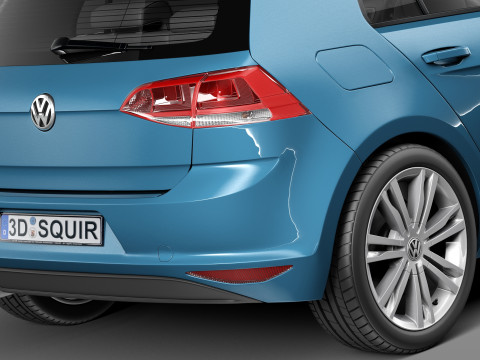 Volkswagen Golf VII 5-door 2013 3D Модель