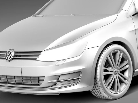 Volkswagen Golf VII 5-door 2013 3D Model