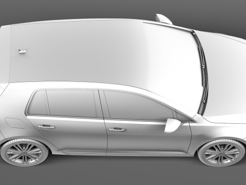 Volkswagen Golf VII 5-door 2013 3D Модель
