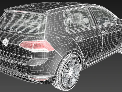 Volkswagen Golf VII 5-door 2013 3D Model