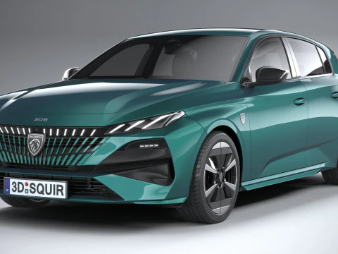 Peugeot 308 2026 3D Model