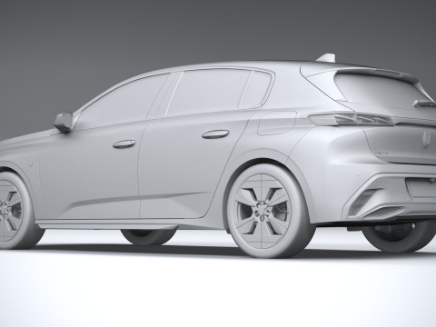 Peugeot 308 2026 3Dモデル