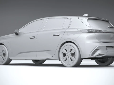 Peugeot 308 2026 3D Model