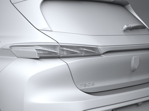 Peugeot 308 2026 3Dモデル