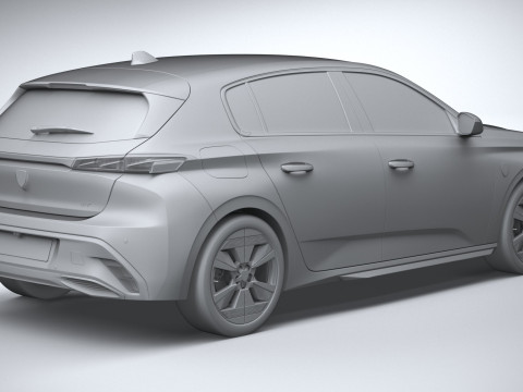 Peugeot 308 2026 3Dモデル