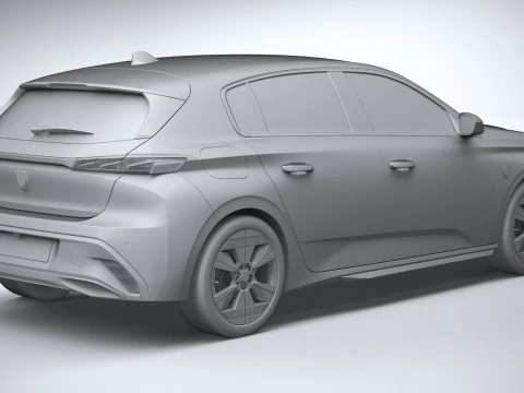 Peugeot 308 2026 3D Model