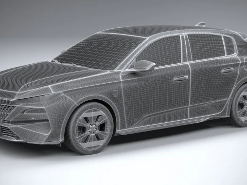 Peugeot 308 2026 3D Model