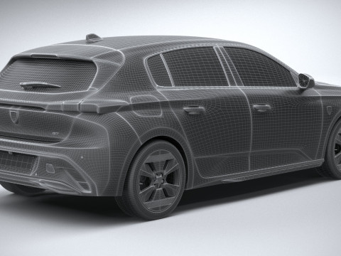 Peugeot 308 2026 3Dモデル