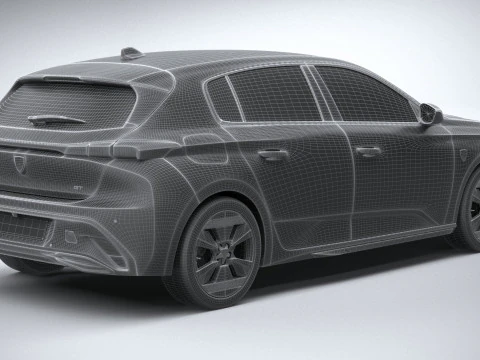 Peugeot 308 2026 3D Model