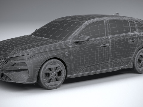 Peugeot 308 2026 3Dモデル