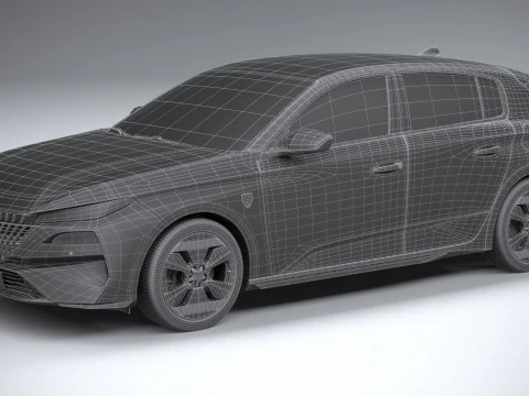 Peugeot 308 2026 3D Model