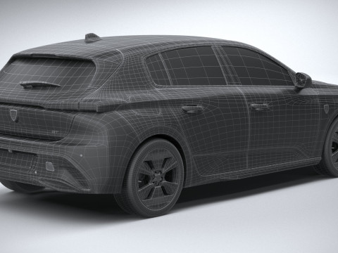 Peugeot 308 2026 3Dモデル