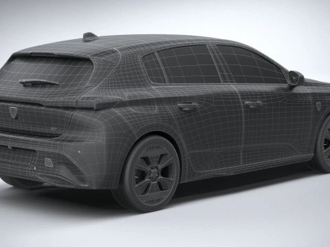 Peugeot 308 2026 3D Model