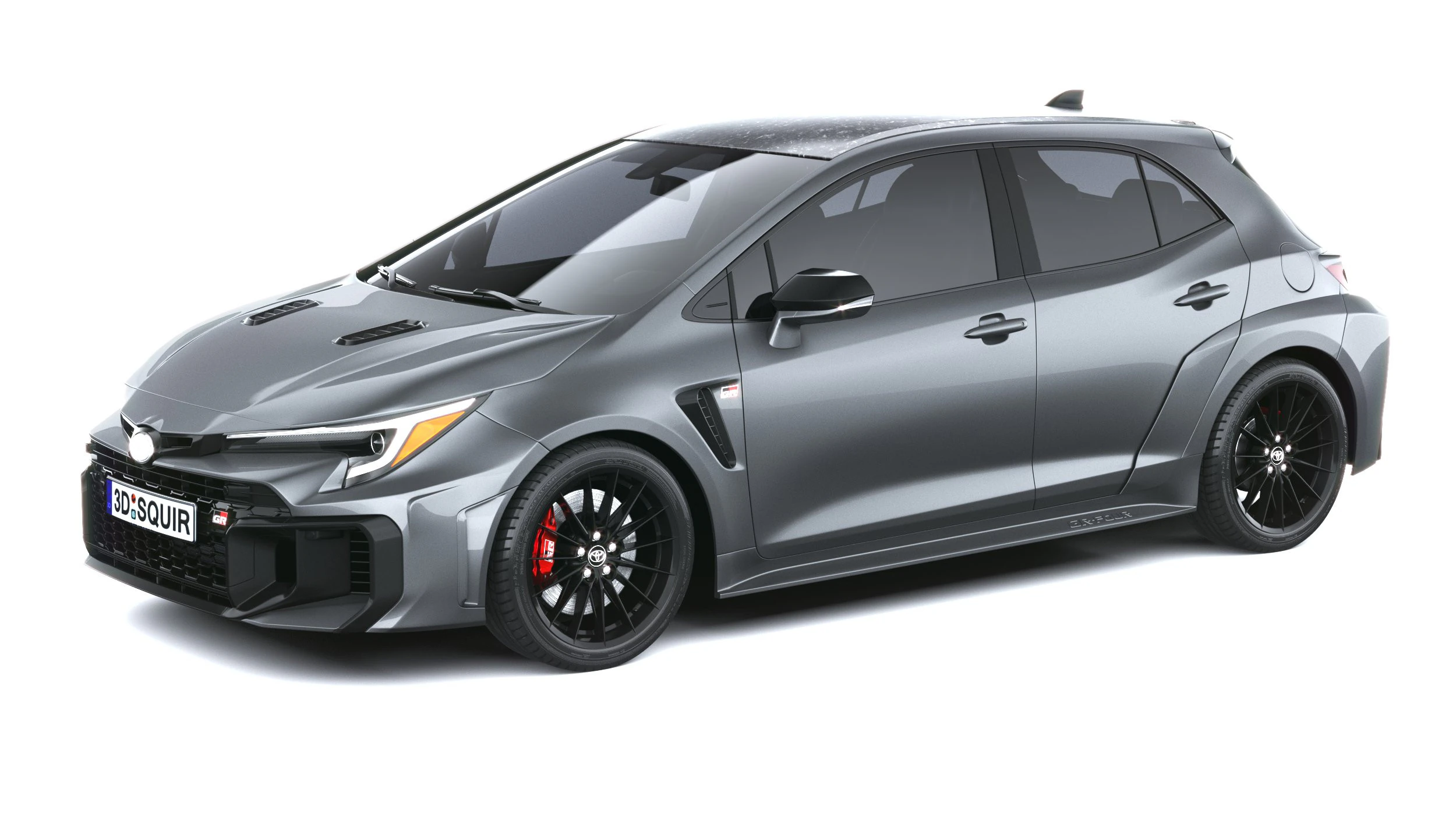 Toyota Corolla GR 2026 3D Model .c4d .max .obj .3ds .fbx .stl .blend