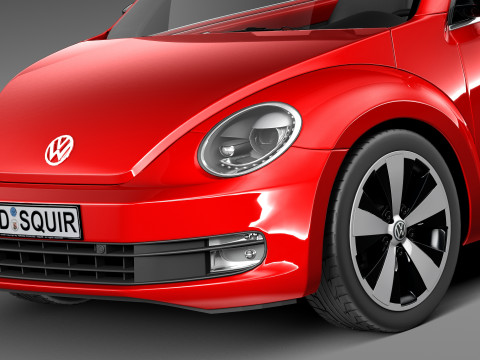 Volkswagen Beetle Convertible 2013 Model 3D
