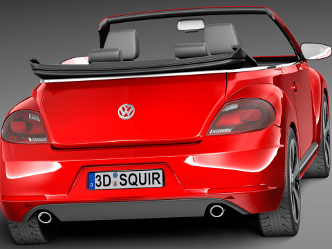 Volkswagen Beetle Convertible 2013 Model 3D