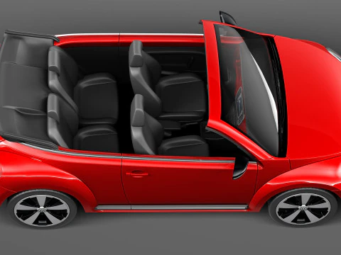 Volkswagen Beetle Convertible 2013 3D Model