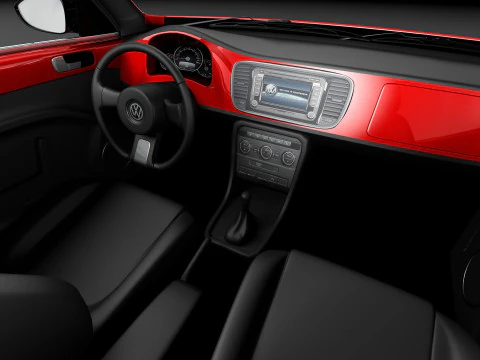 Volkswagen Beetle Convertible 2013 3D Model