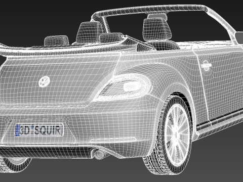 Volkswagen Beetle Convertible 2013 Model 3D